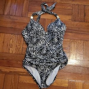 Victoria's Secret one piece halter ruched swimsuit